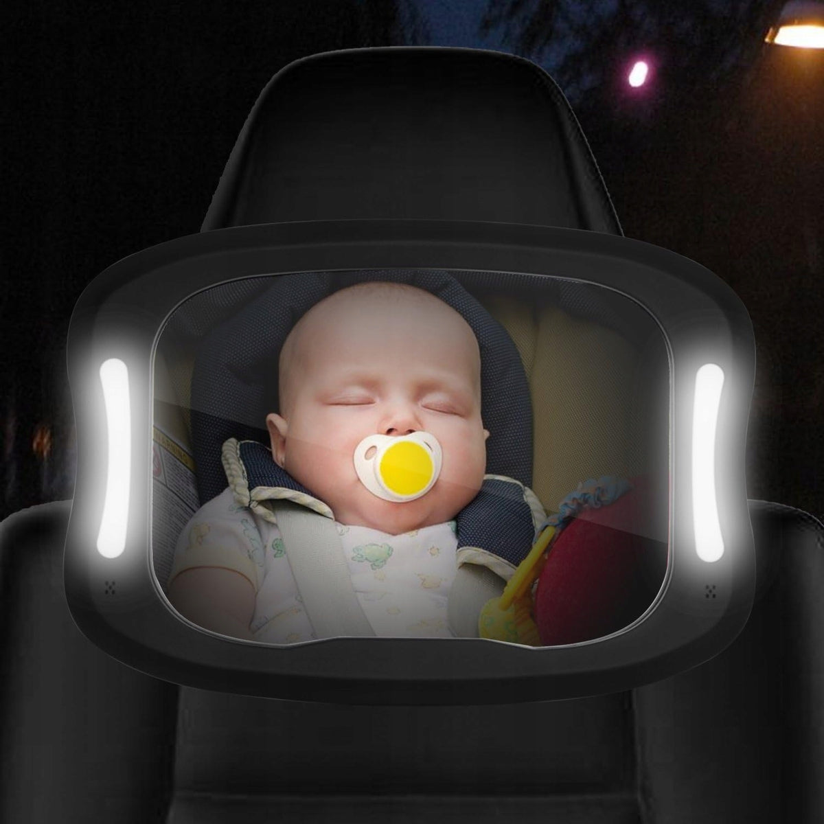 FITNATE lusterko do obserwacji dziecka LAMPKA + PILOT i 2 OSŁONY NA SZYBĘ