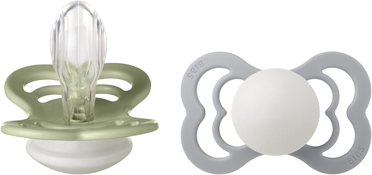 BIBS SUPREME GLOW smoczki uspokajające silikon 6msc+ SYMETRYCZNE