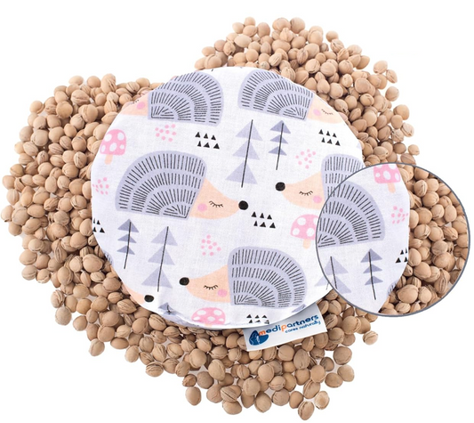 MEDI PARTNERS bawełniany termofor z pestkami wiśni JEŻE 15 cm 180 g