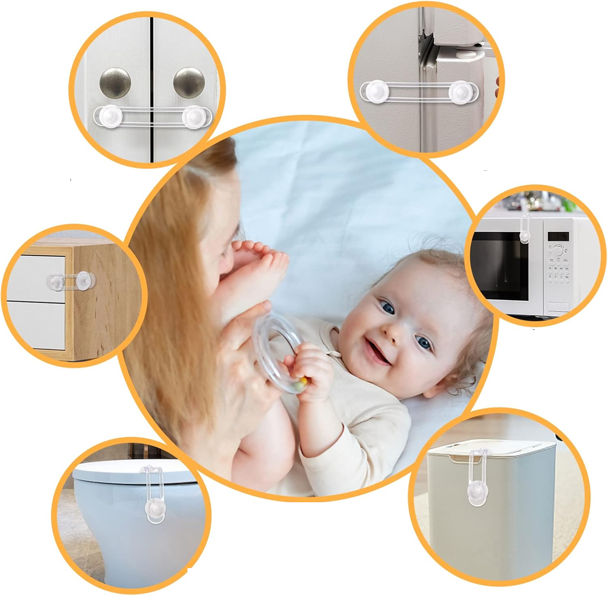 INEDIT zabezpieczenie szafek i szuflad 3,5 x 17 cm 1 sztuka – zdjęcie produktu 5