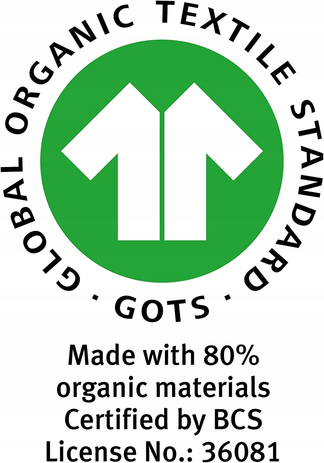 ROBA śpiworek do spania 110cm muślin GOTS, certyfikat organic textile standard