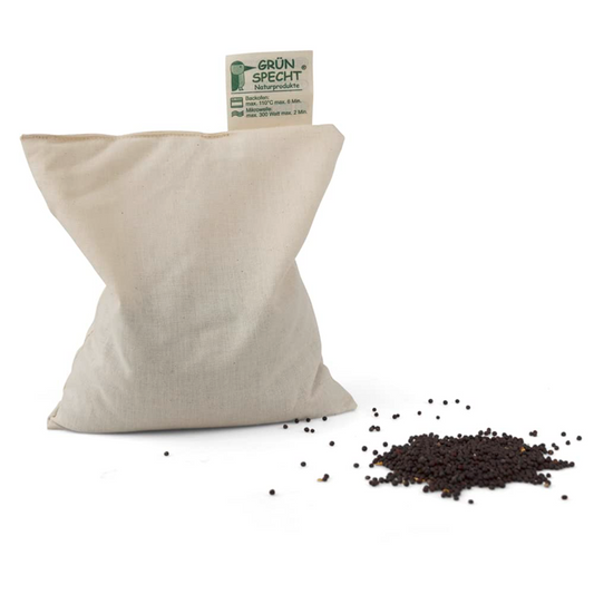 GRUNSPECHT bouillotte en coton avec graines de colza 25 cm LAPIN