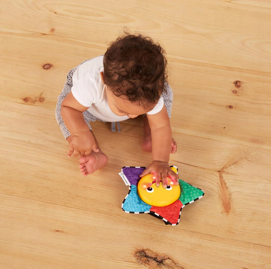 BABY EINSTEIN zabawka muzyczna ze światełkami GWIAZDA 19 cm, kolorowa gwiazdka z melodiami dla niemowląt