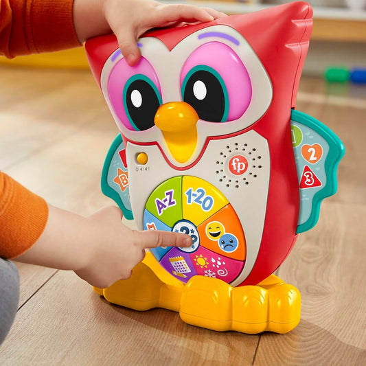 FISHER-PRICE διαδραστική ΚΟΥΚΟΥΒΑΓΙΑ φώτα 90 μελωδίες φράσεις ΓΕΡΜ. 18μ+