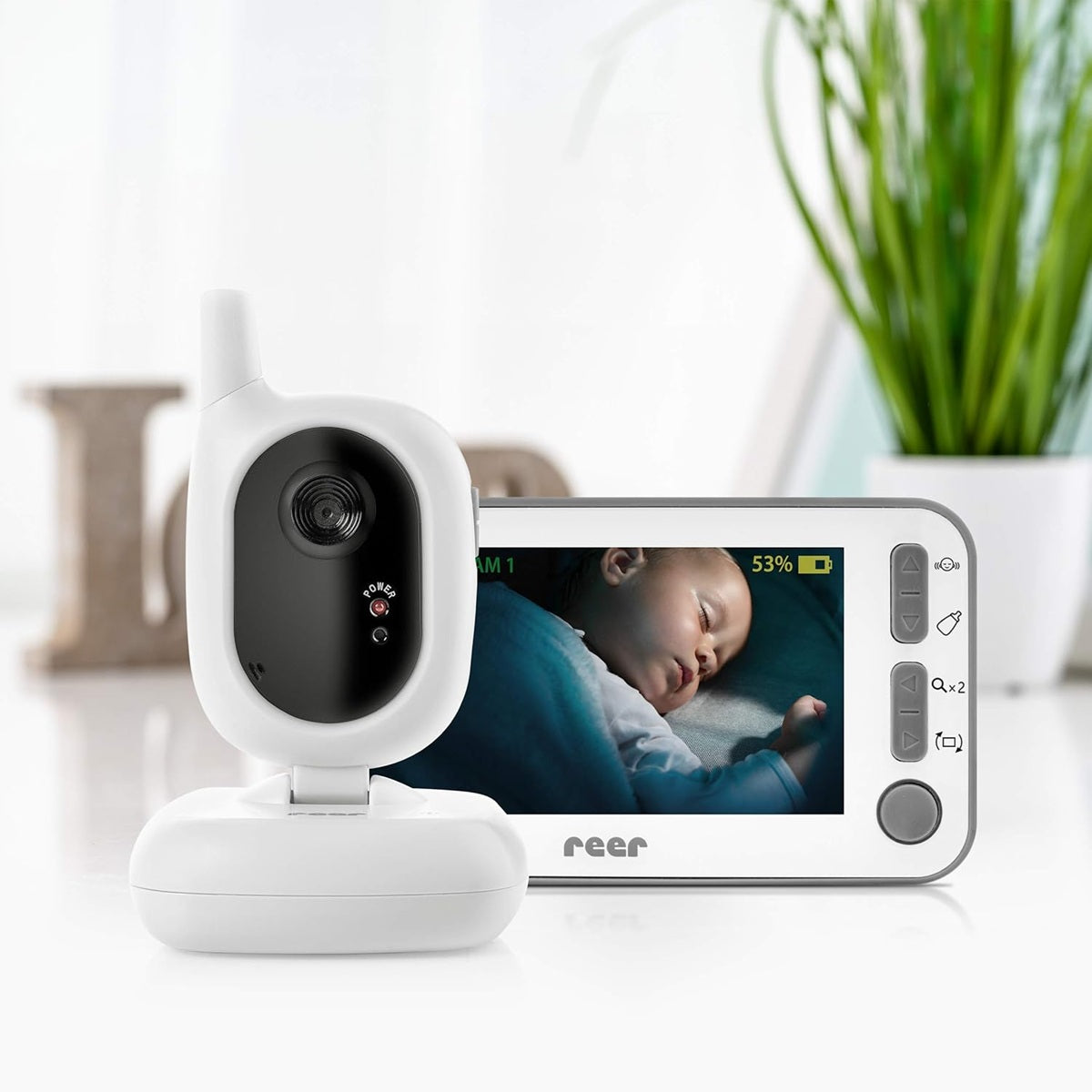 REER BabyCam L vigilância eletrónica digital para bebé vídeo 4,3" TFT FHSS