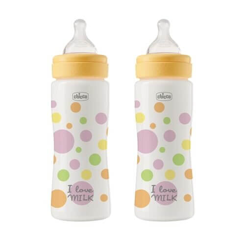 CHICCO Perfect Easy butelki 330 ml szybki przepływ 2 szt. – zdjęcie 2