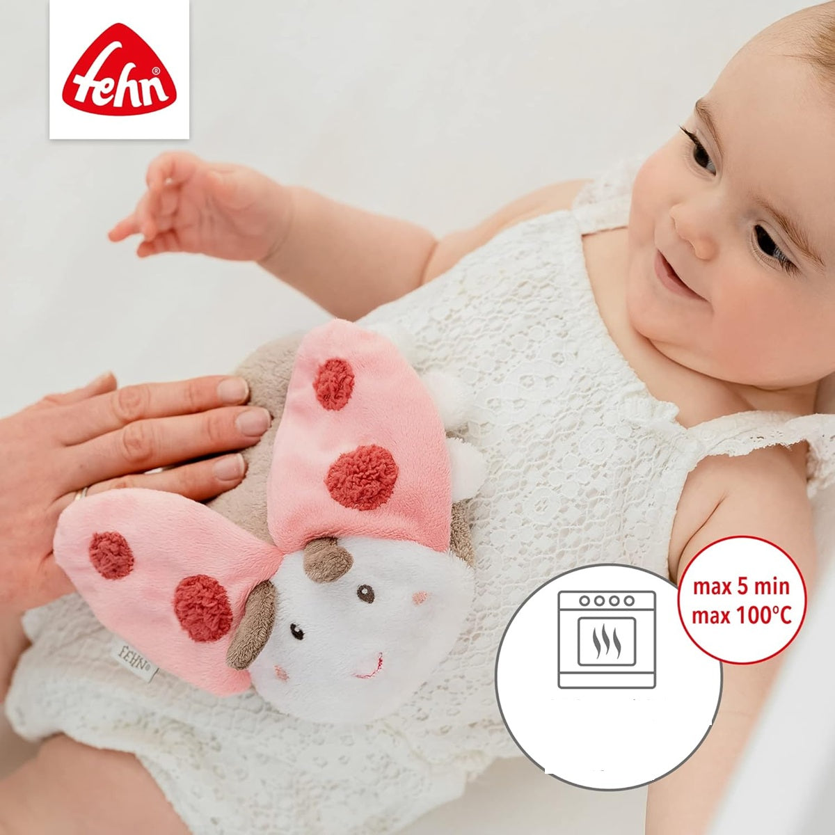 FEHN pluszowy termofor z pestkami wiśni 18 cm CHRZĄSZCZ – zdjęcie produktu 5