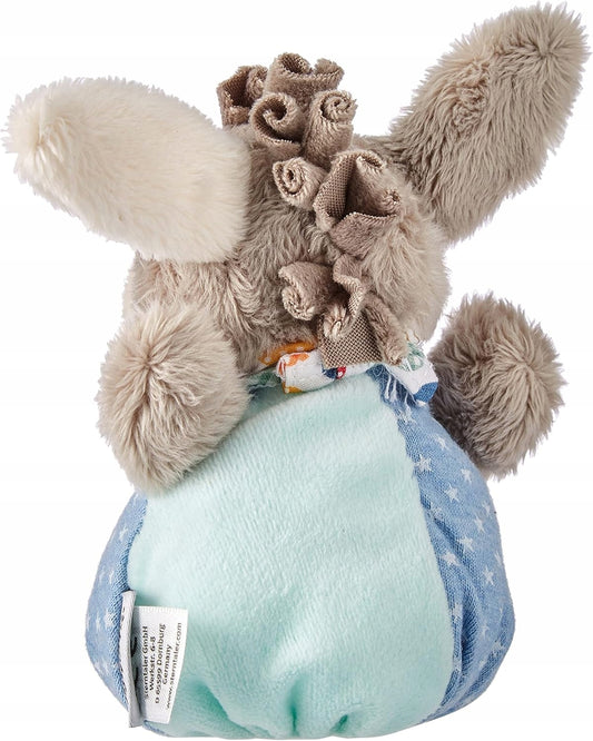 STERNTALER âne Emmi doudou avec hochet 13 cm