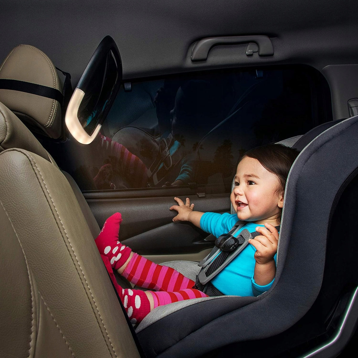 BRICA Babybeobachtungsspiegel mit LICHT + FERNBEDIENUNG – Produktfoto 4