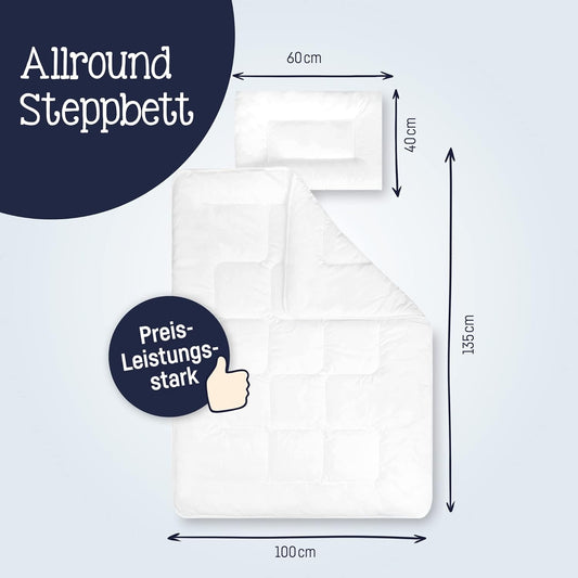 JULIUS ZOLLNER BASIC ensemble oreiller et couette 100 x 135 cm/40 x 60 cm