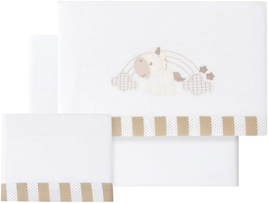 INTERBABY ensemble de literie 3 pièces 60x120 / 40x60 / 110x155