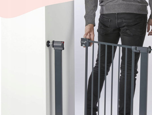 SAFETY 1ST SecureTech barrière d’escalier en métal sans seuil 73-80cm