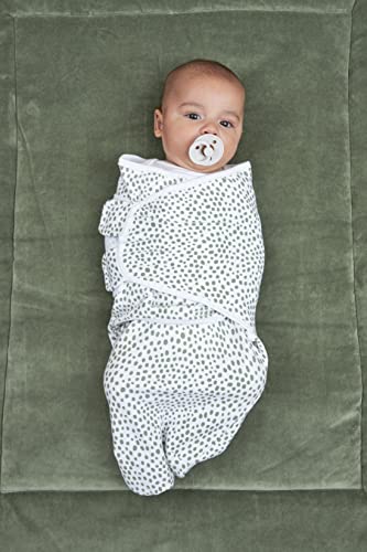 Meyco Baby SwaddleMeyco langes d’emmaillotage en coton, 2 pièces, 0-3 mois