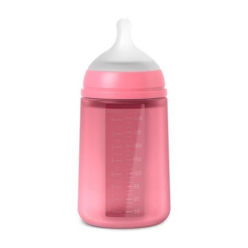 Suavinex SX Pro biberon en silicone 240 ml à débit moyen 3 mois et +