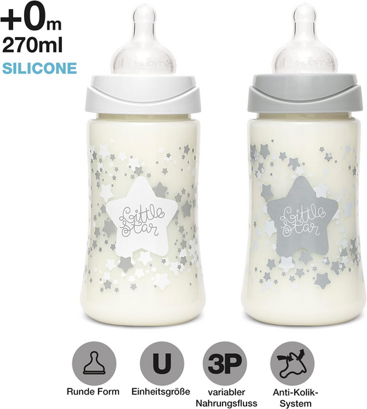 SUAVINEX Mon Premier Coffret set de démarrage biberons + tétine 5pcs. 0mois+