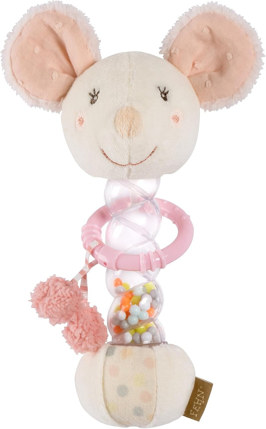 Fehn feehnLAND Mouse Rainmaker Rattle, 19cm, 0m+