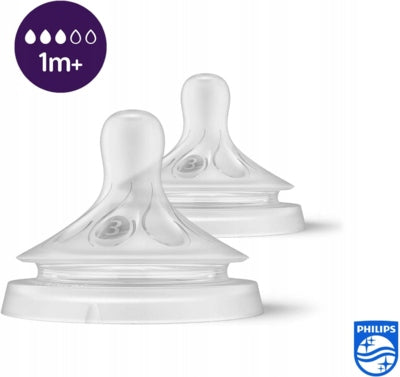 PHILIPS AVENT Natural RESPONSE smoczki 1m+ x2
