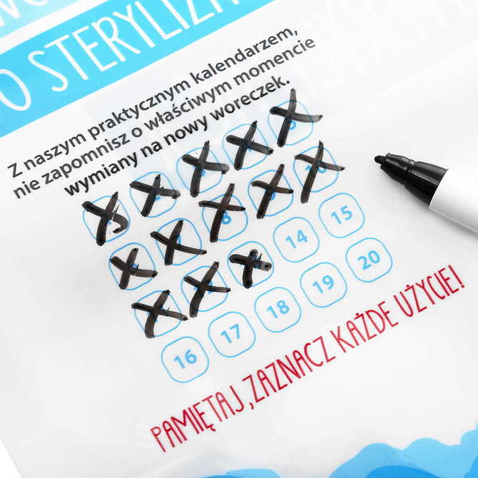 BOCIOLAND mikrohullámú sterilizáló tasakok, 5 db