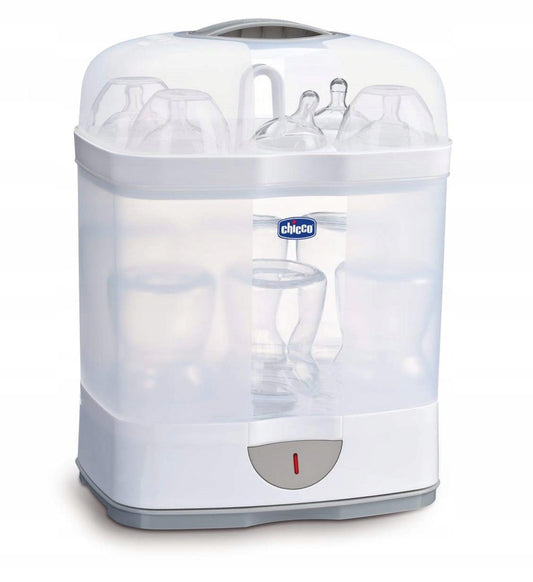CHICCO Steril Natural 2w1 STERYLIZATOR PAROWY 1, biały elektryczny sterylizator parowy do butelek