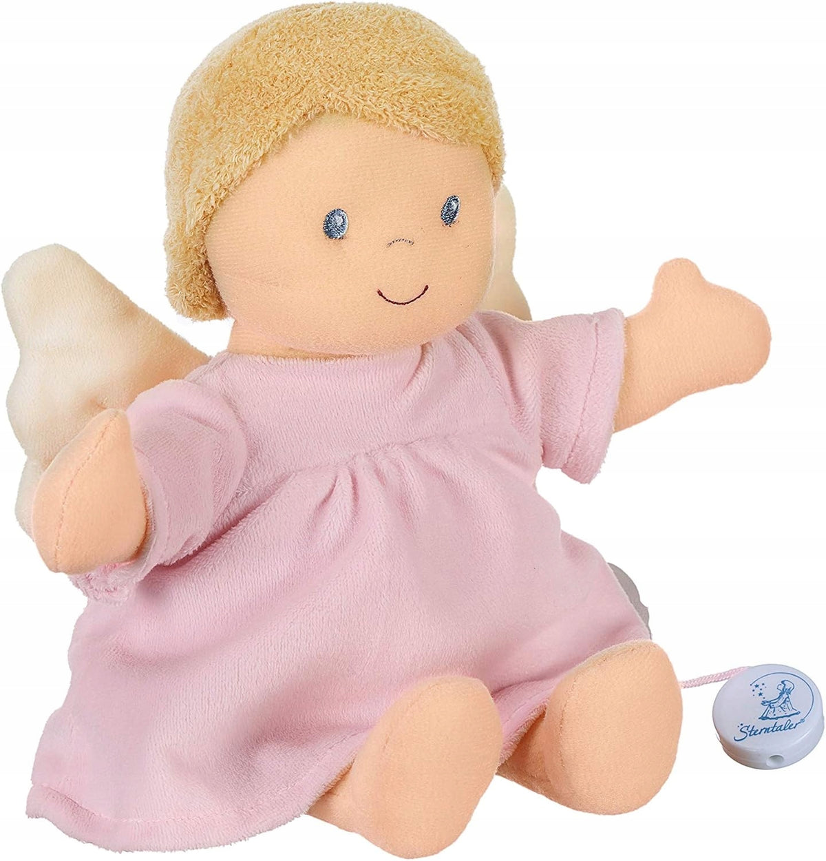STERNTALER przytulanka z pozytywką ANIOŁ STRÓŻ 27 cm "N. różowy aniołek dla niemowląt z Brahms'em