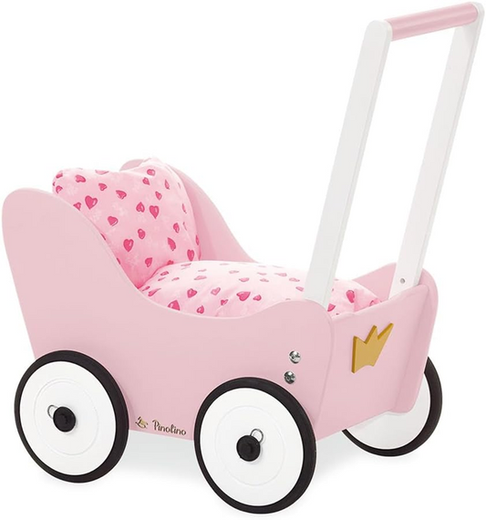 PINOLINO Princesse Lea chariot en bois pour poupées 35 x 55 x 58 cm