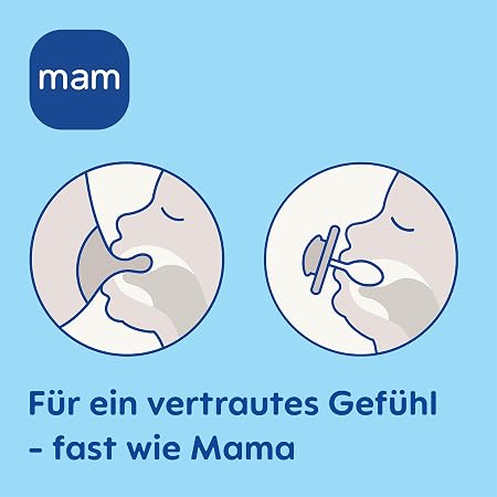 MAM Perfect Start smoczek 0-2 mies. uspokajający x2, skinSoft silikon, cienka szyjka, dla noworodków