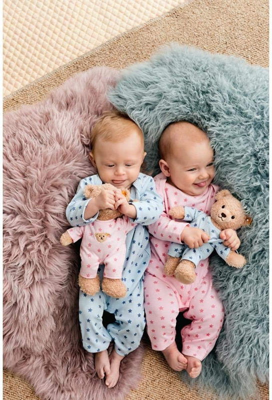 STEIFF Teddy & Me peluche ours en pyjama 25 cm