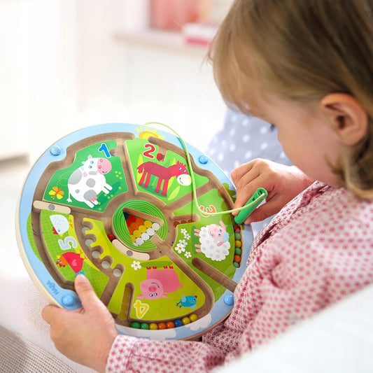 HABA labyrinthe magnétique en bois 23 cm FERME