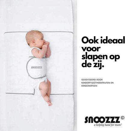 SNOOZZZ pozycjoner snu wspomaganie przy refluksie, biały, dla bezpiecznego snu dziecka na plecach