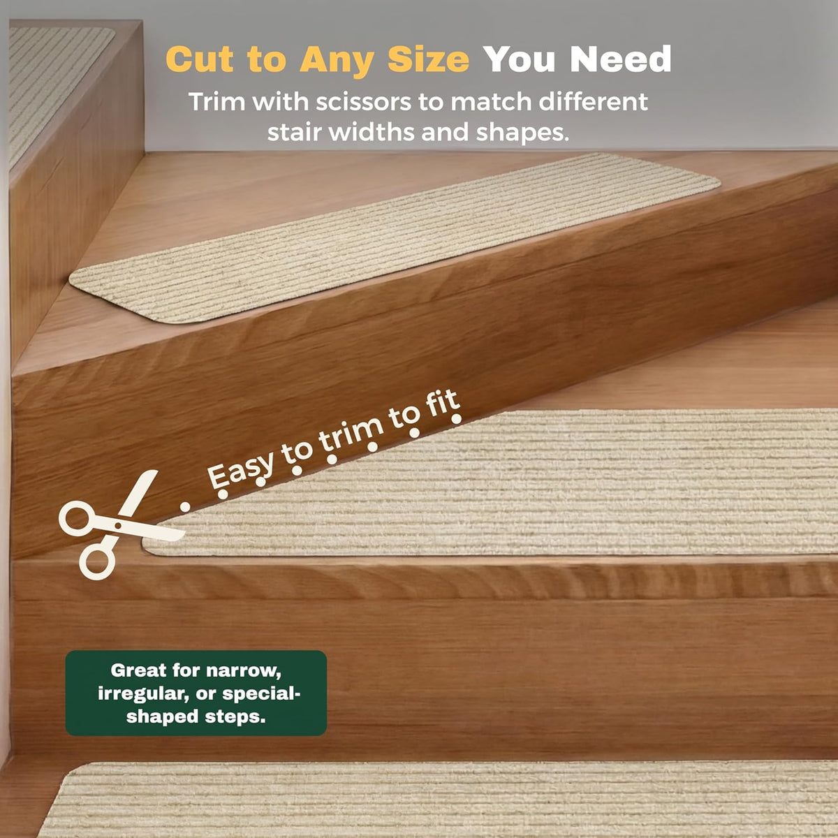 MBIGM non-slip stair stickers x15