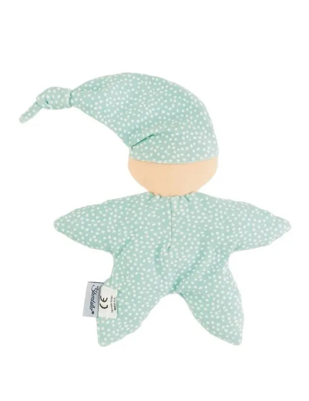 STERNTALER materiałowa lalka z grzechotką 16cm "N. miękka lalka Heiko w miętowym ubranku, dla niemowląt 0+