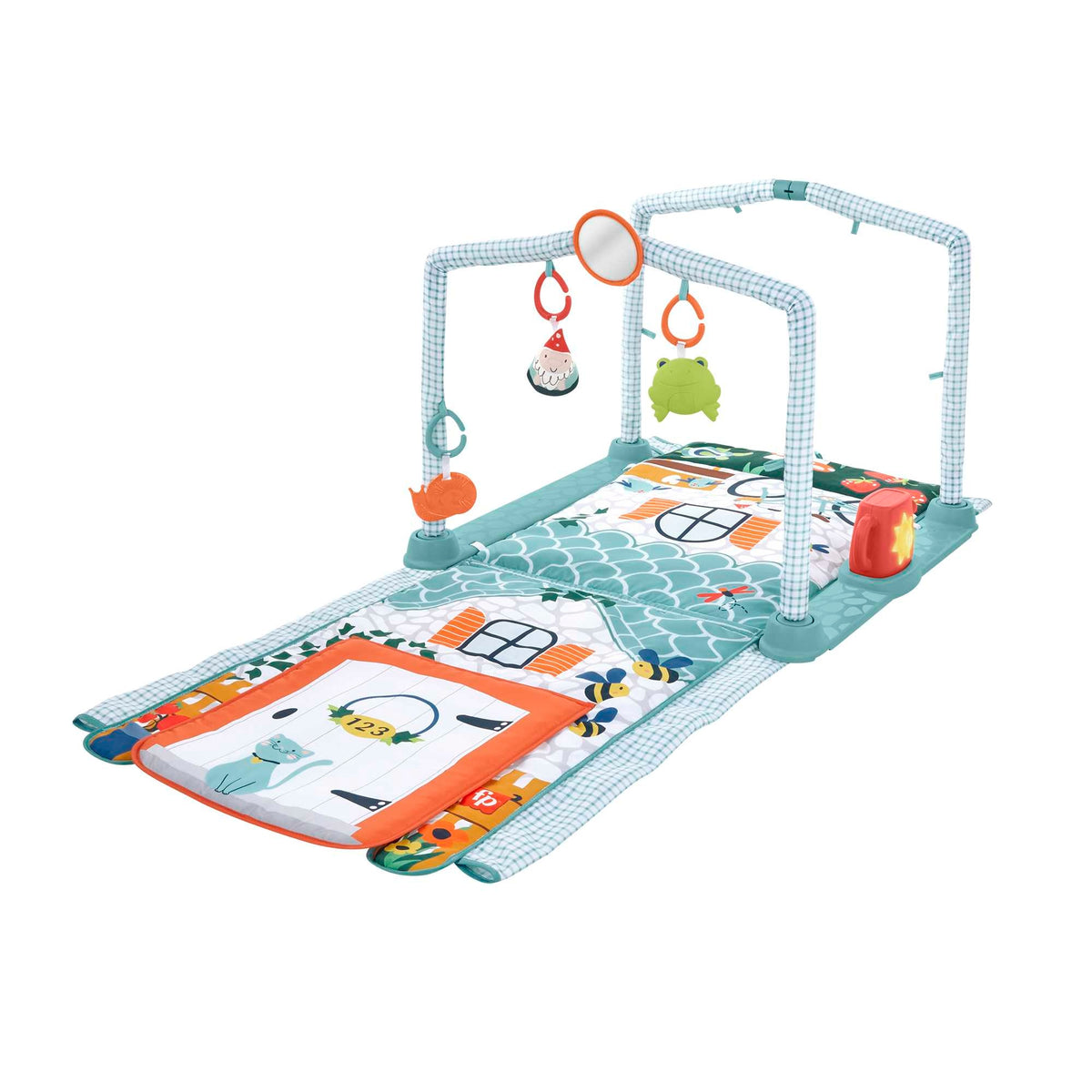FISHER-PRICE mata do zabawy 3w1 edukacyjna Domek Odkrywcy