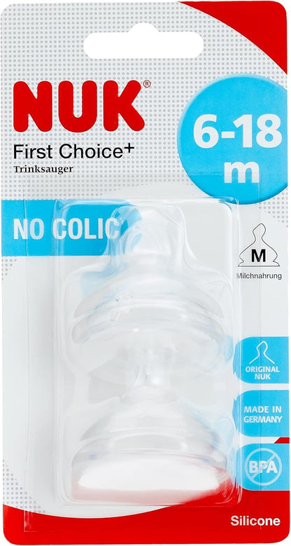 NUK First Choice tétines en silicone M 6 18m x2