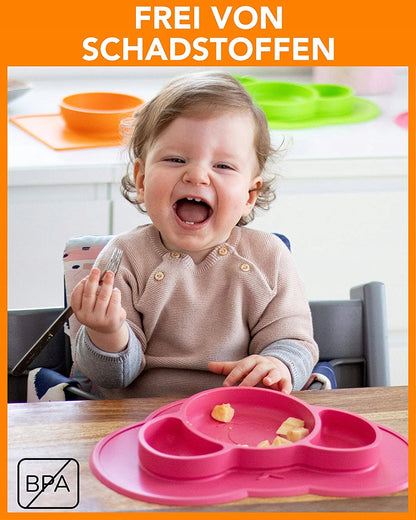 KOKOLIO Tischset mit Teller, 3 Fächer, rutschfest – Produktbild 4