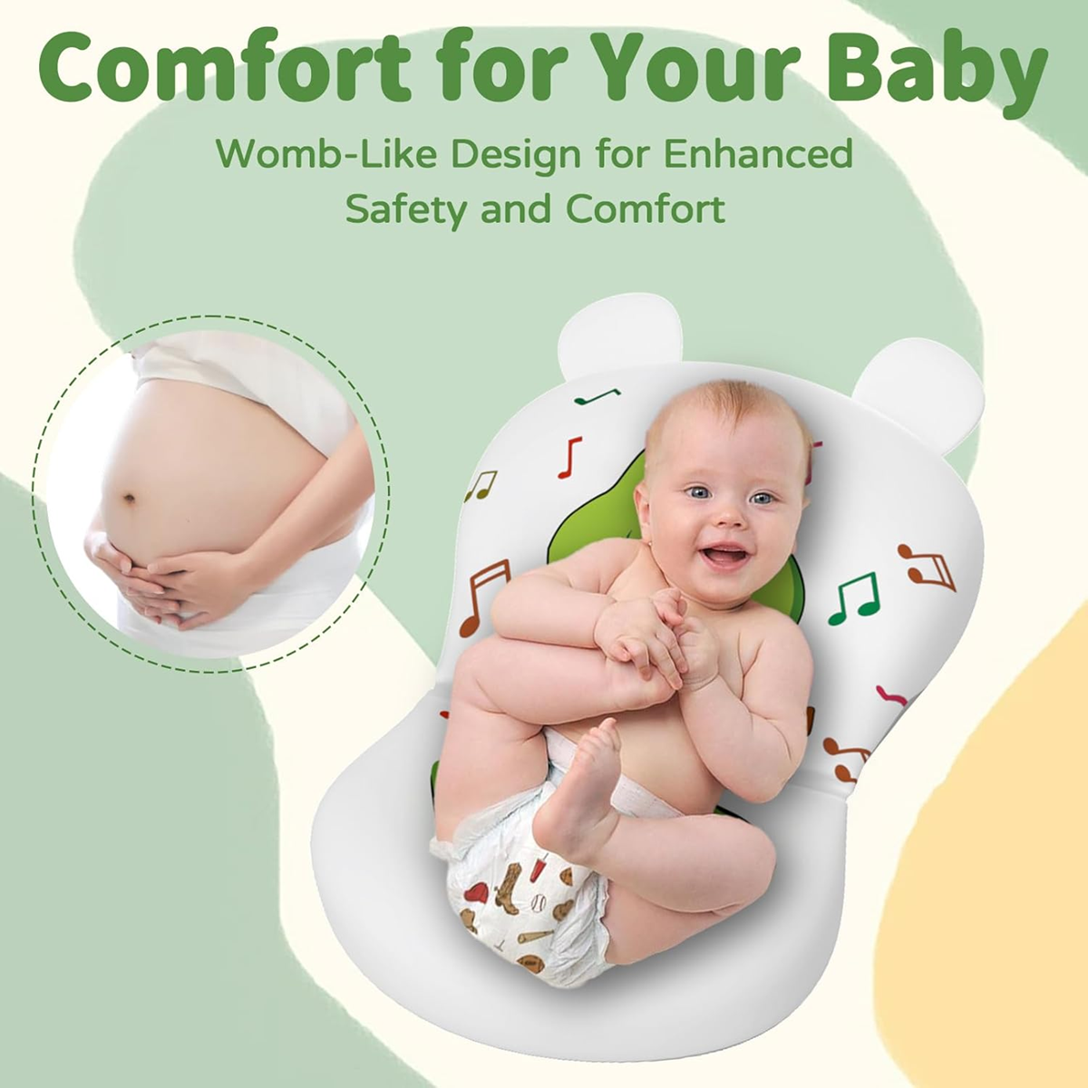 GLENMORE insert coussin pour baignoire bébé 0-12 mois