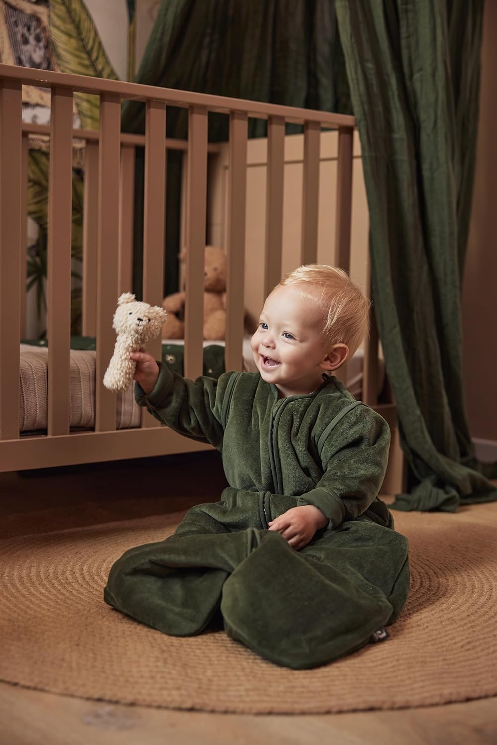 JOLLEIN Teddy hochet ours beige