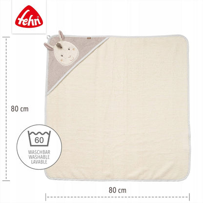 FEHN Peru SERVIETTE AVEC CAPUCHE 80x80 cm