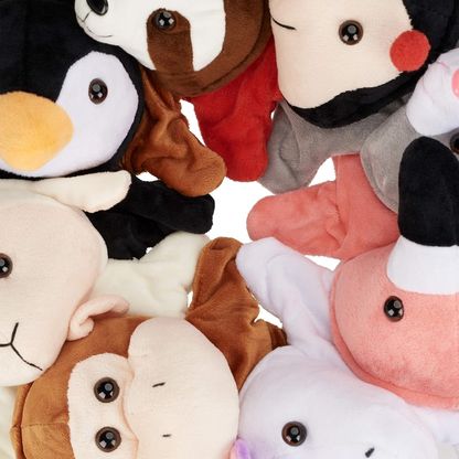 RELAXDAYS marionetas de peluche para juegos de rol, 8 personajes