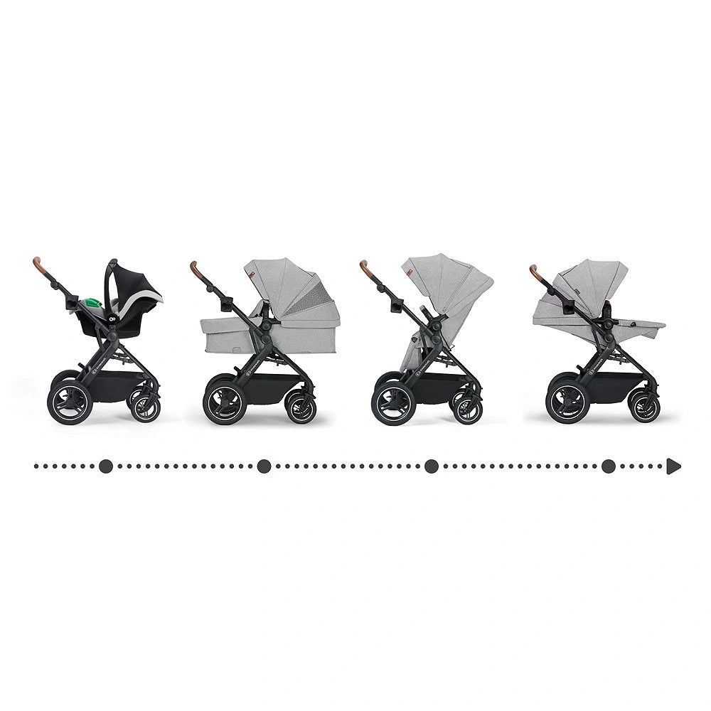 KINDERKRAFT B-TOUR poussette multifonction 3-en-1 jusqu'à 22kg + siège auto MINK PRO