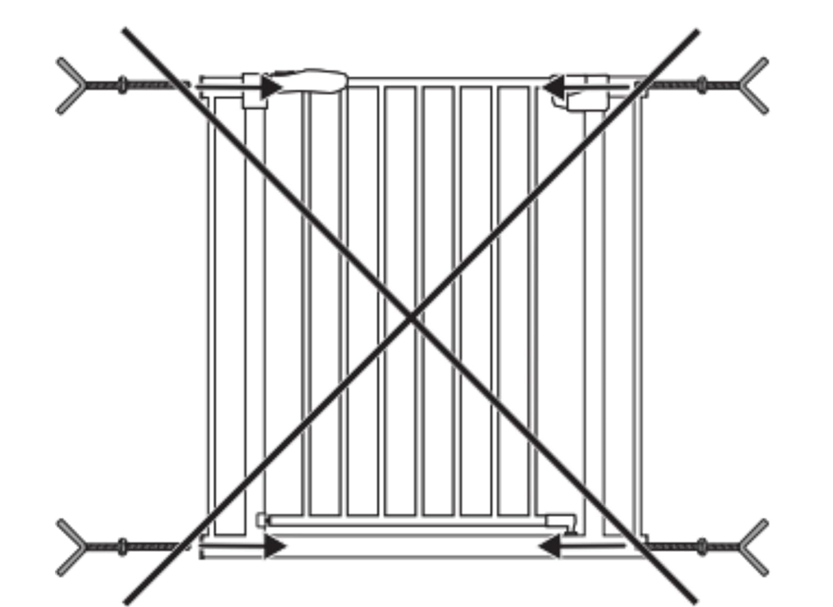 HAUCK Y-Spindle vis de fixation pour barrière de sécurité pour rampe d'escalier 2 pièces