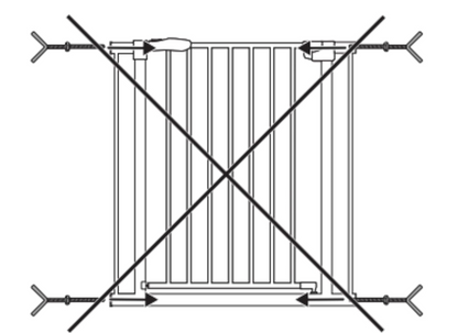 HAUCK Y-Spindle vis de fixation pour barrière de sécurité pour rampe d'escalier 2 pièces