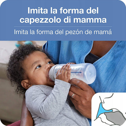 NUK zestaw NO COLIC 4 butelki koszyk KONTROLA TEMP