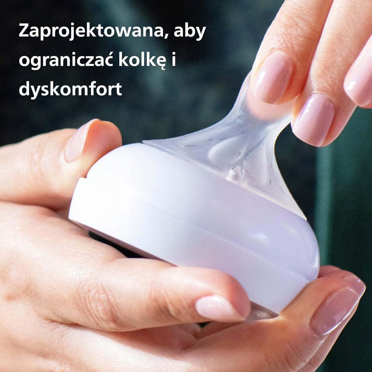 PHILIPS AVENT Natural Response set de 3 biberoane DIN STICLĂ + tetină