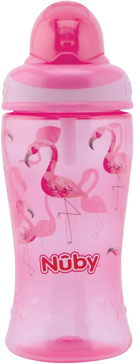 NUBY Flip-it Cup hrnek nekapající se slámkou 12 m+ 360 ml