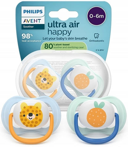 PHILIPS AVENT Ultra Air Happy sucettes x 2 0-6 mois