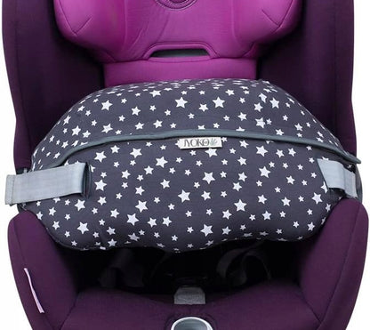 JYOKO KIDS pokrowiec na CYBEX GOLD SIRONA M2 iSize, gwiazdki, bawełniany pokrowiec do fotelika