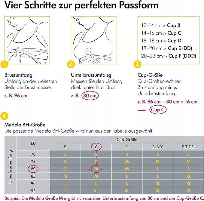 MEDELA biustonosz do karmienia i odciągania pokarmu 3w1 z wkładkami S – zdjęcie produktu 6