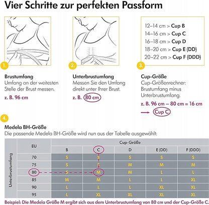 MEDELA biustonosz do karmienia i odciągania pokarmu 3w1 z wkładkami S – zdjęcie produktu 6