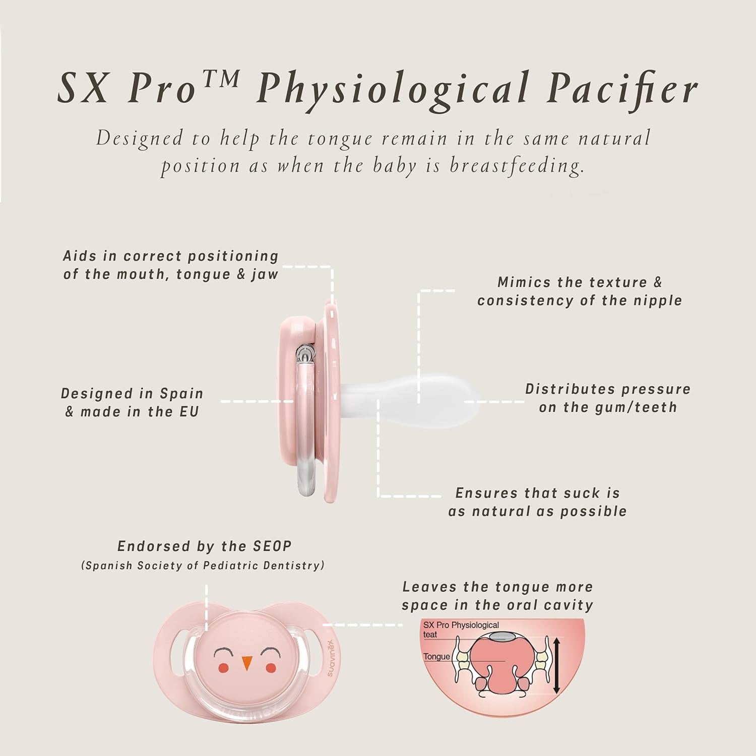 SUAVINEX PREMIUM smoczek uspokajający 6-18msc silikon SX PRO – zdjęcie produktu 3