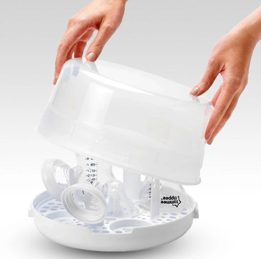 TOMMEE TIPPEE sterylizator mikrofalowy + smoczek